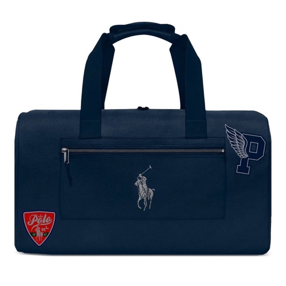 Ralph Lauren Bags Ralph Lauren Navy Patch Duffle Bag Poshmark